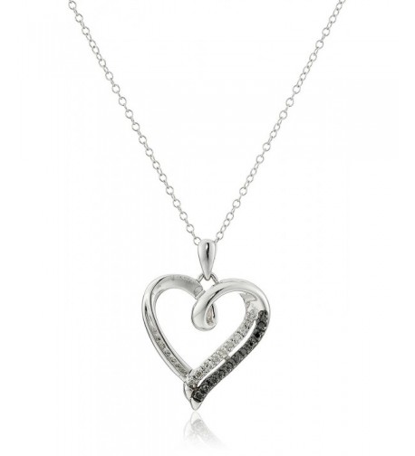 Sterling Silver Black Diamond Pendant