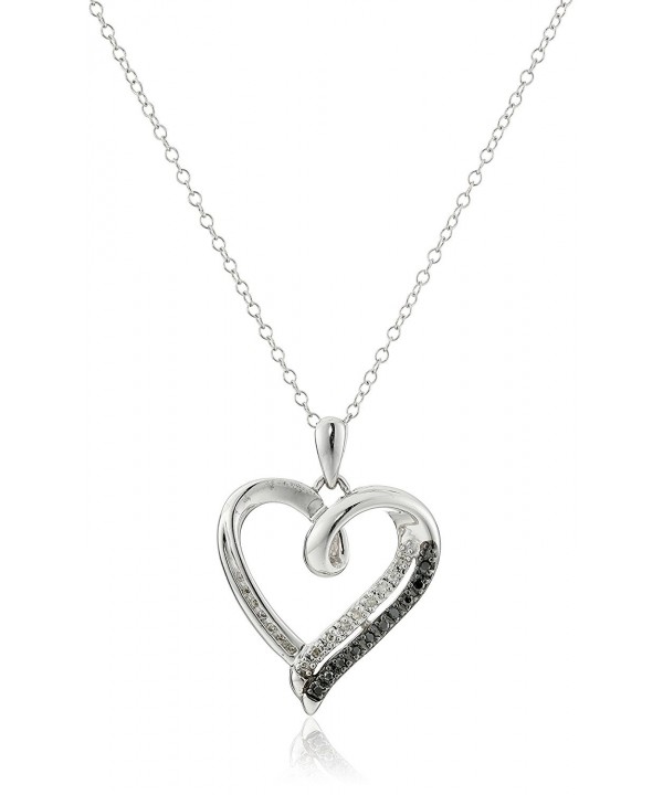 Sterling Silver Black Diamond Pendant