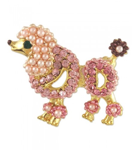 Womens Crystal Poodle Swarovski Elements