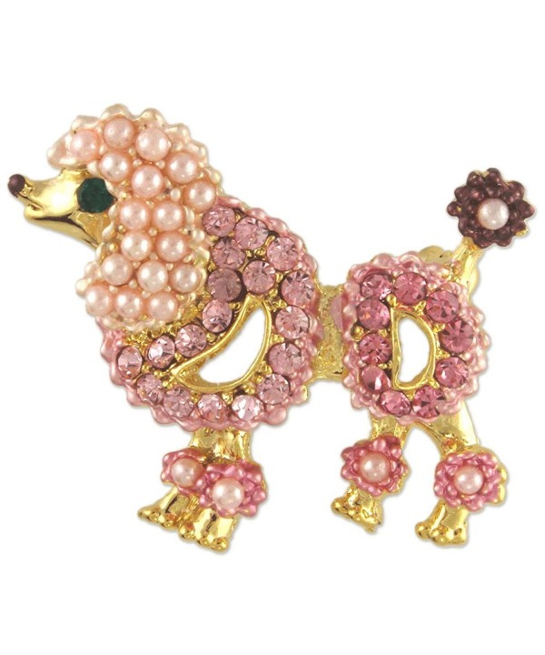 Womens Crystal Poodle Swarovski Elements