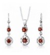 Pendant Earrings Necklace Sterling Rhodium