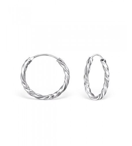 Sterling Silver Twisted Endless Earrings