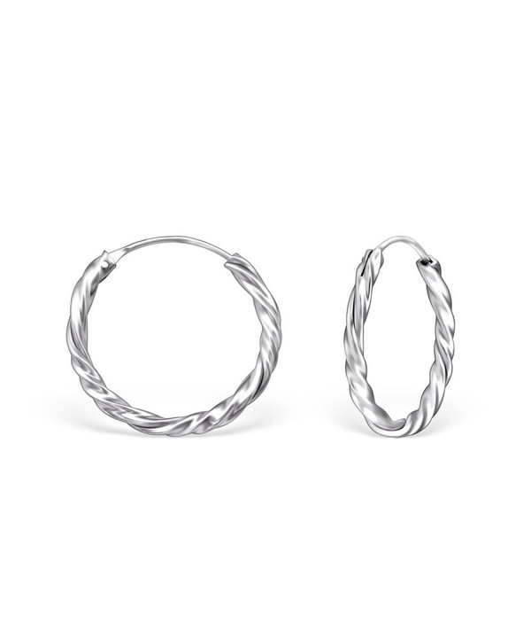 Sterling Silver Twisted Endless Earrings