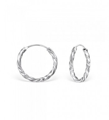 Sterling Silver Twisted Endless Earrings
