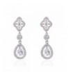 Wordless Love Zirconia Teardrop Earrings