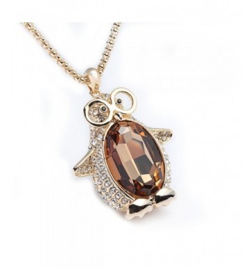 Godyce Penguin Pendant Necklace Plated