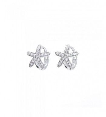 Sterling Silver Petite Starfish Earrings
