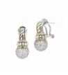 Pav Cubic Zirconia French Earrings