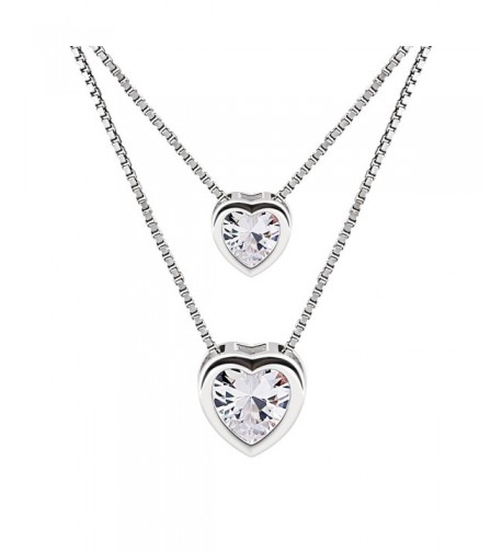 B Catcher Necklace Sterling Zirconia Valentines