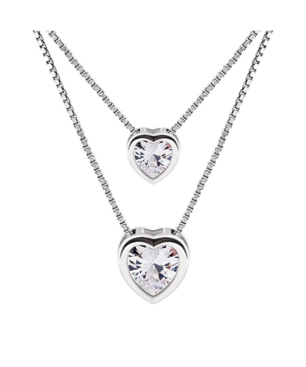 B Catcher Necklace Sterling Zirconia Valentines