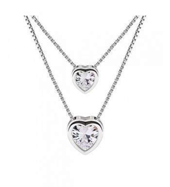 B Catcher Necklace Sterling Zirconia Valentines