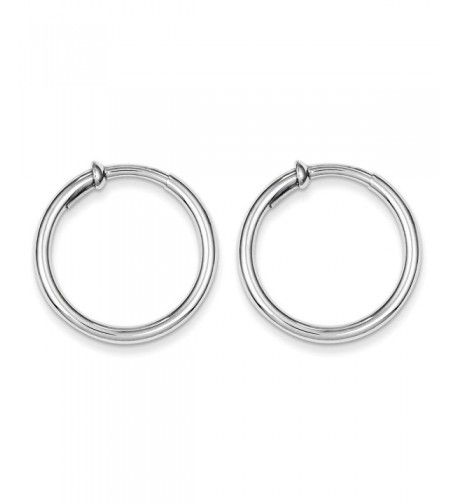 Sterling Silver Polished Pierced Earrings