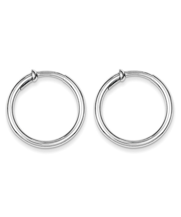 Sterling Silver Polished Pierced Earrings