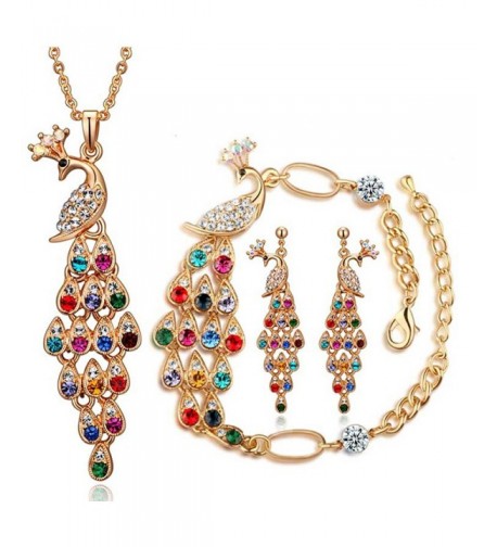 Dlakela Colorful Necklace Earrings Bracelet