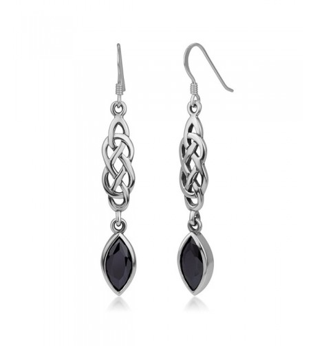 Sterling Silver Zirconia Dangling Earrings