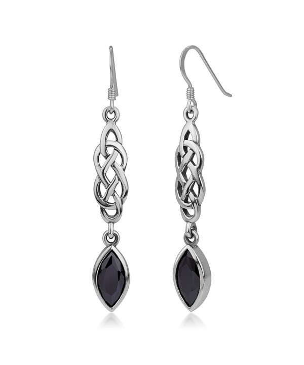 Sterling Silver Zirconia Dangling Earrings