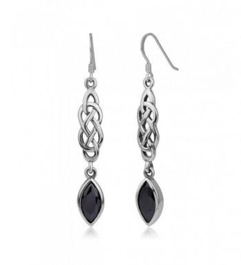 Sterling Silver Zirconia Dangling Earrings
