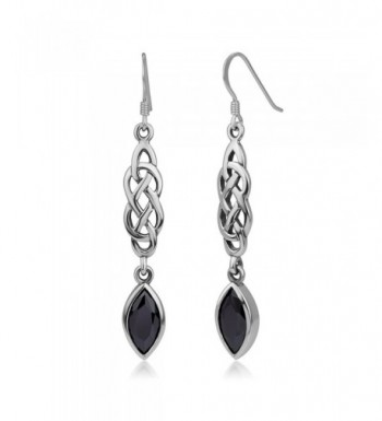 Sterling Silver Zirconia Dangling Earrings