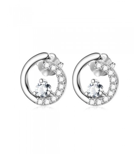 Sterling Silver Circle Earrings Jewelry