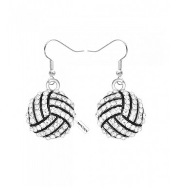 MANZHEN Crystal Volleyball Earrings Fashion