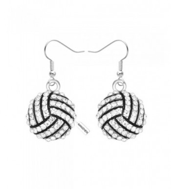 MANZHEN Crystal Volleyball Earrings Fashion