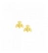 Mini Golden Bee Post Earrings