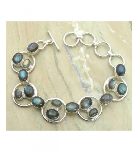 Labradorite Sterling Silver Handmade Bracelet