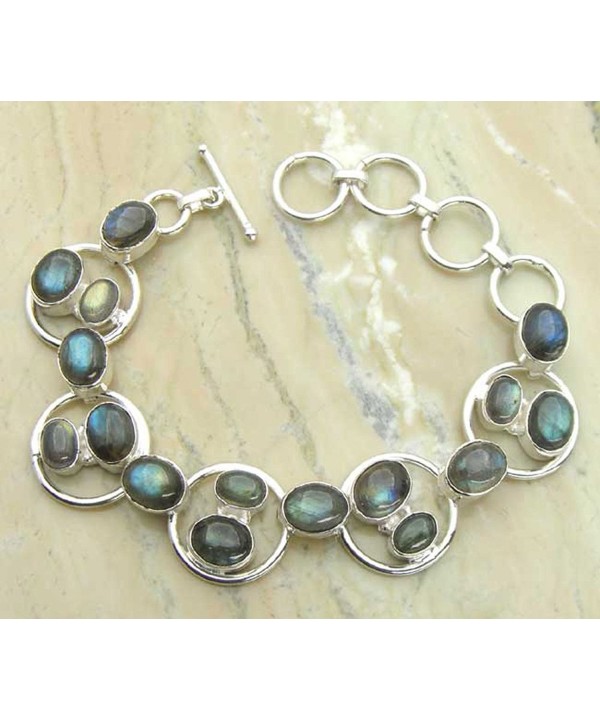 Labradorite Sterling Silver Handmade Bracelet