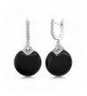 Sterling Silver Earrings Zirconia Accents