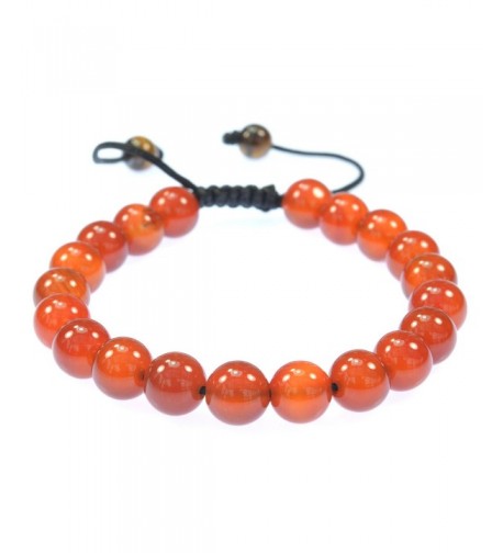 Purple Whale Orange Gemstone Bracelet