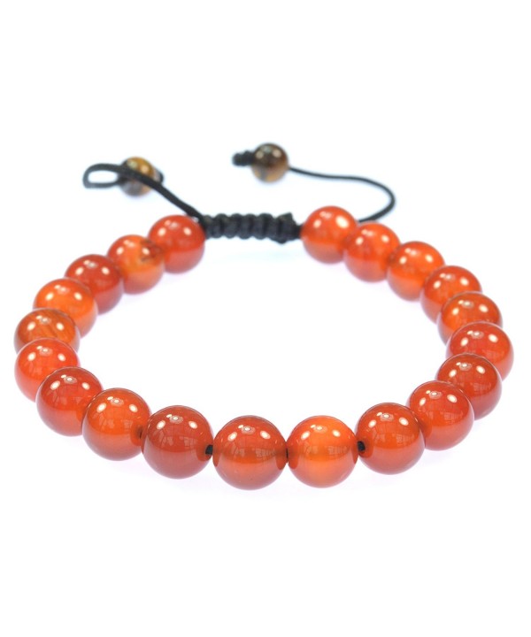 Purple Whale Orange Gemstone Bracelet