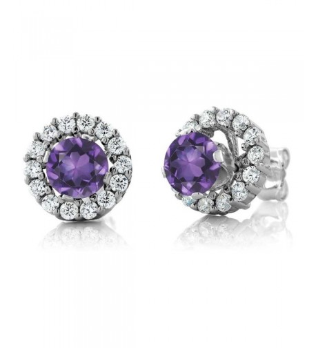 Amethyst Sterling Silver Earrings Jackets