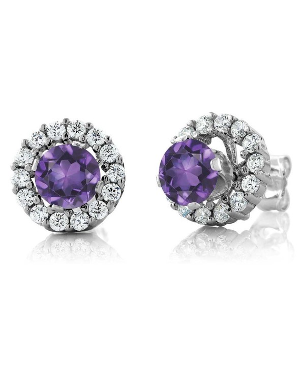 Amethyst Sterling Silver Earrings Jackets