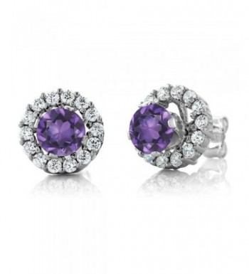 Amethyst Sterling Silver Earrings Jackets