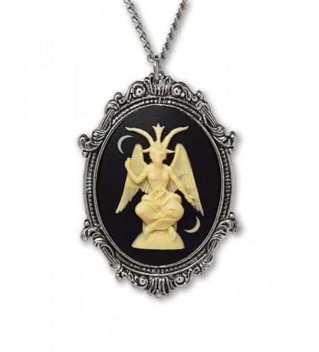 Sitting Satanic Baphomet Necklace Pendant