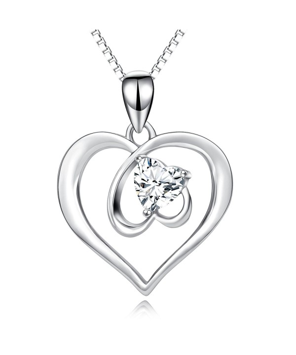 Open Heart Jewelry S925 Solid Silver Eternal Love Forever In My Heart ...