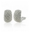 JanKuo Jewelry Rhodium Crystal Earrings