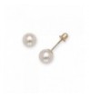 Solid Freshwater Cultured Screw back Earrings