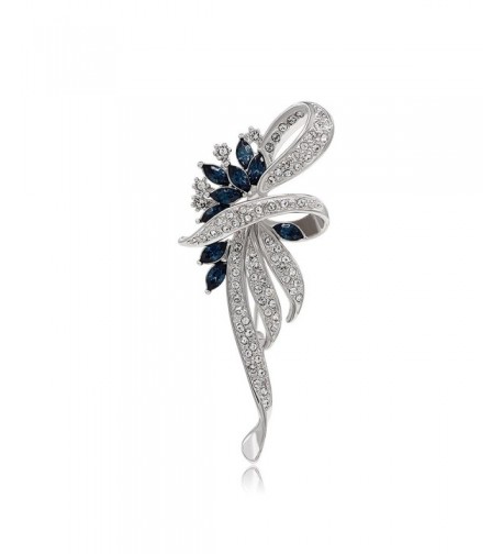 Kemstone Sapphire Crystal Flower Jewelry