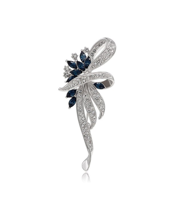 Kemstone Sapphire Crystal Flower Jewelry