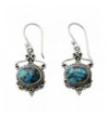 NOVICA Reconstituted Turquoise Sterling Earrings