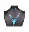 SDLM Silver Tone Elegant Necklace Earring