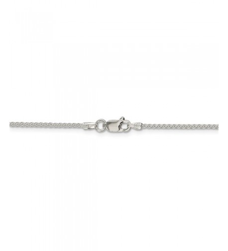 Sterling Silver Round Spiga Necklace