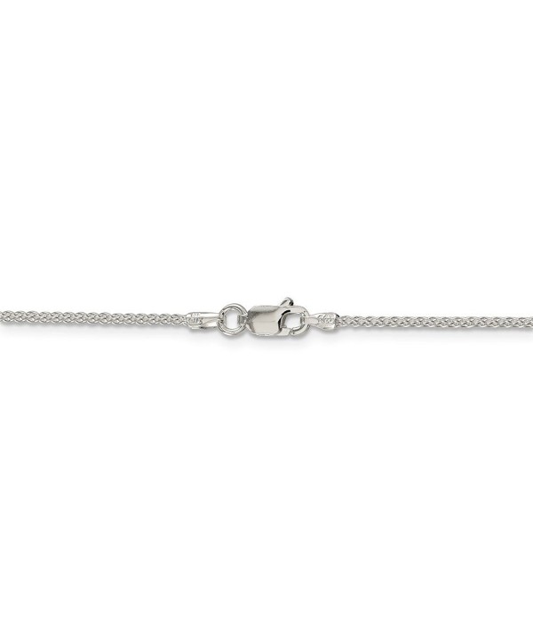 Sterling Silver Round Spiga Necklace