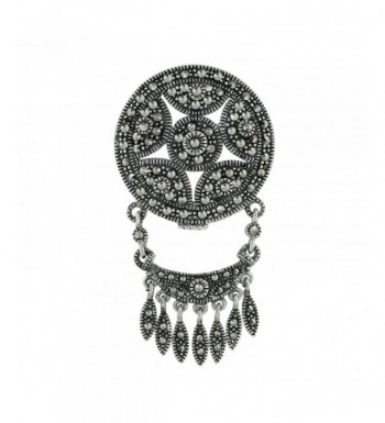 Marcasite Sterling Silver Chandalier Pendant