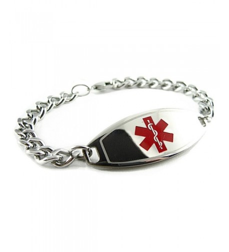 MyIDDr Pre Engraved Customized Medical Bracelet