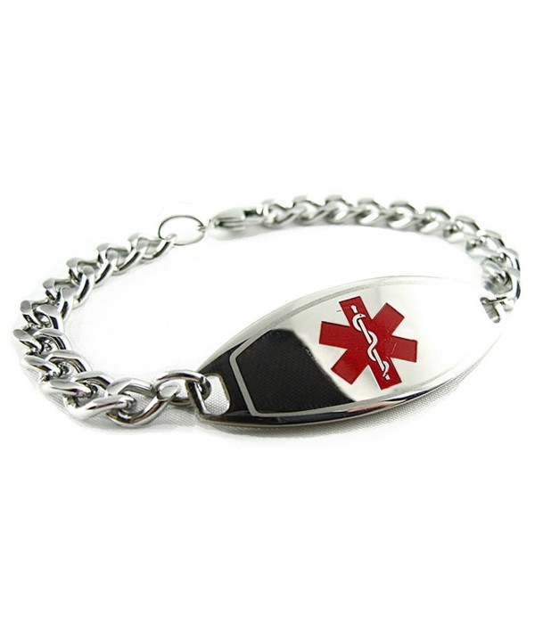 MyIDDr Pre Engraved Customized Medical Bracelet