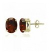 Flash Sterling Silver Garnet Earrings