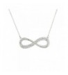 Lux Accessories Crystal Infinity Necklace