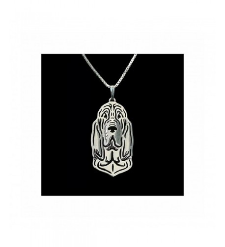 MMBD 0 Bloodhound Necklace Silver Tone